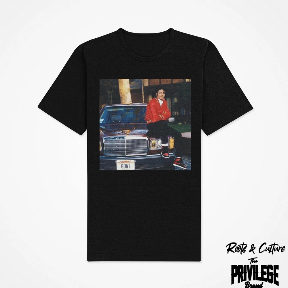 MICHAEL JACKSON THE GOAT GRAPHIC T-SHIRT NWOT